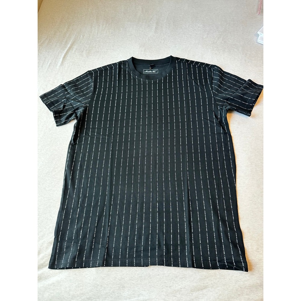 Mister Tee Mens I Hate You Pinstripe Graphic T-Shirt Black MTUS093 Size L